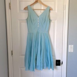 Vintage baby blue 1950s party dress